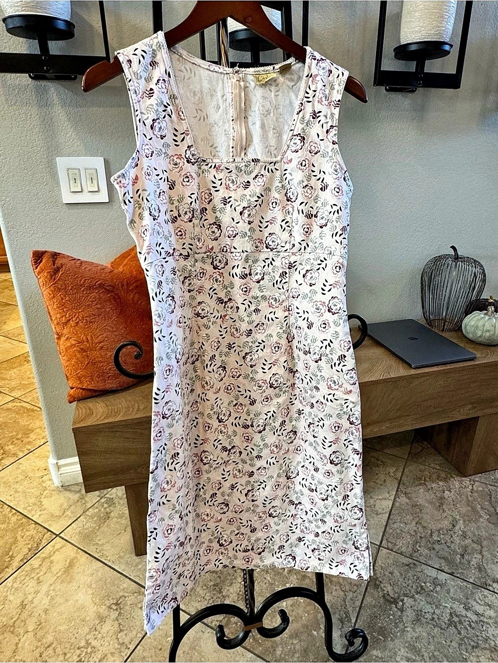 Caslon Floral Midi Dress Size 8